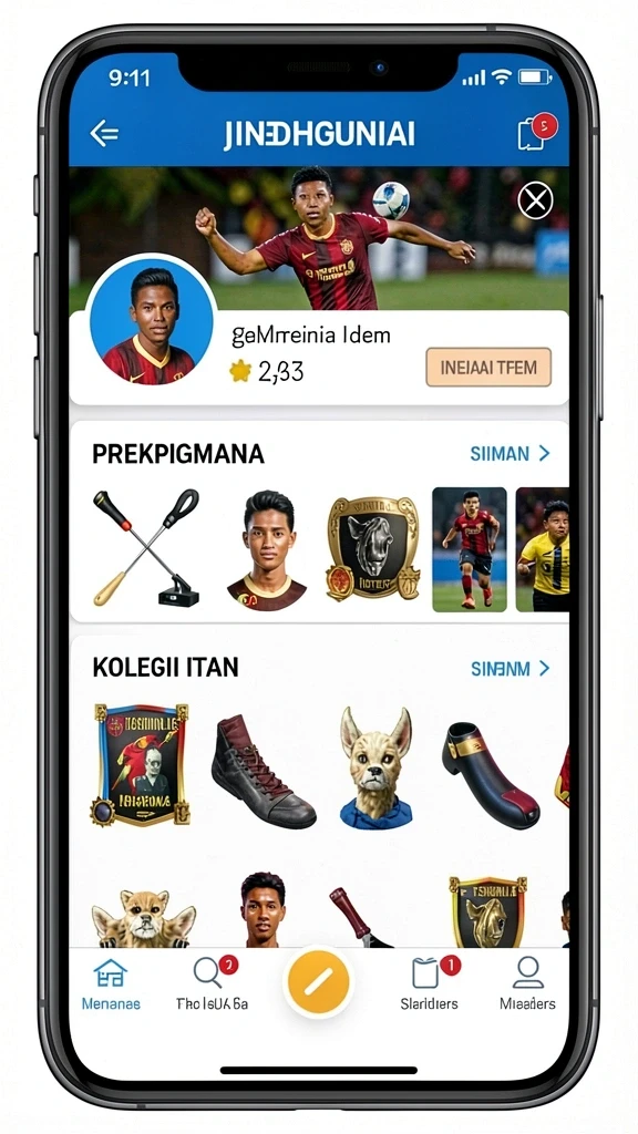 Tampilan level yang penuh warna dan menantang.