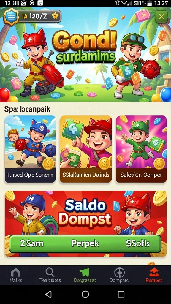 Tampilan grafis yang memukau dalam permainan.