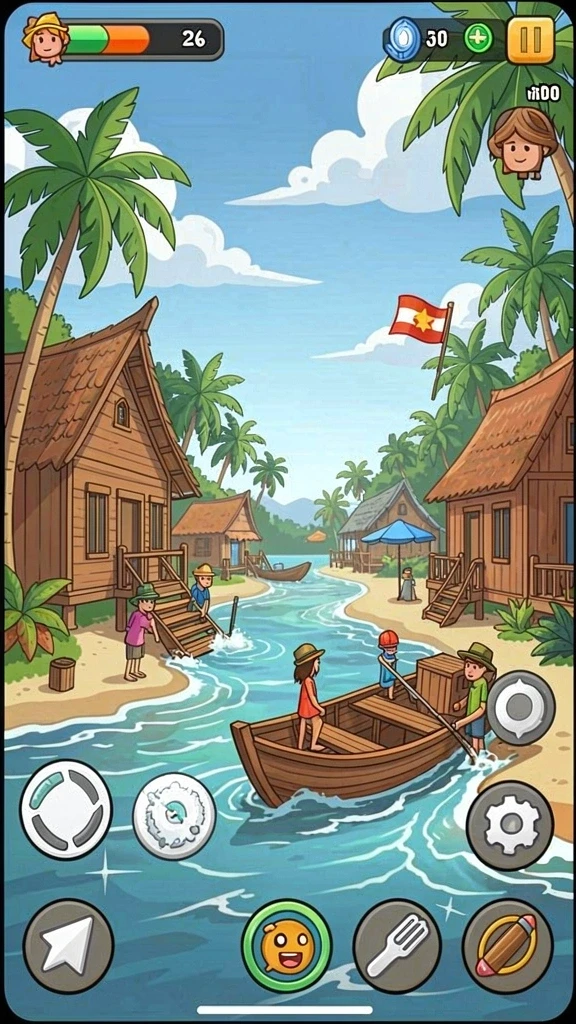 Tangkapan layar fitur interaksi antar pemain.