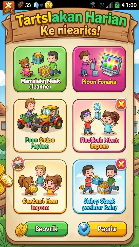 Beragam mode permainan yang seru dan menantang.