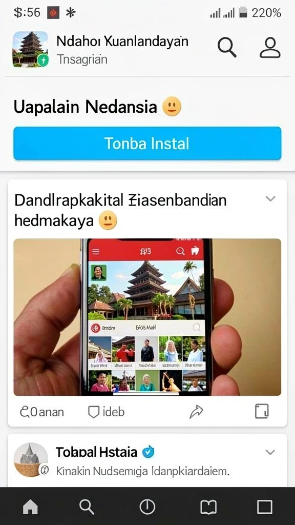 Tampilan awal permainan yang menarik perhatian.