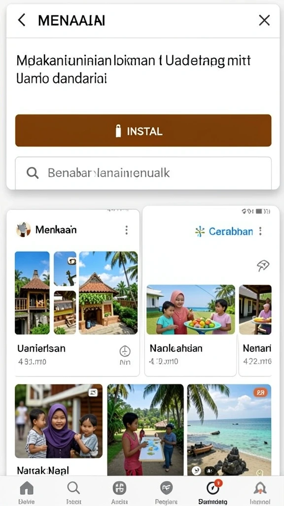 Tampilan antarmuka yang sederhana dan menarik.