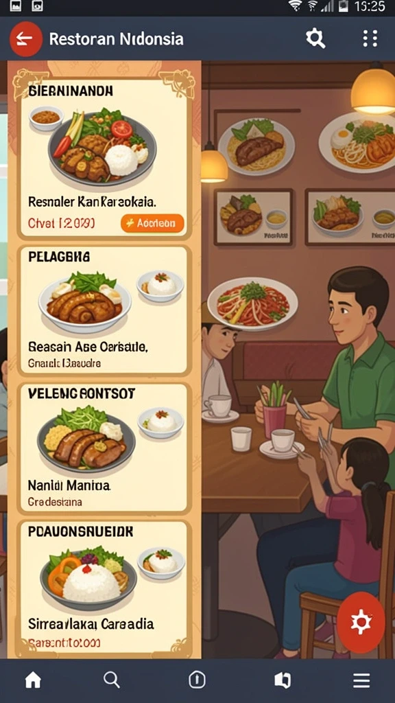 Interface menu yang user-friendly dan intuitif.