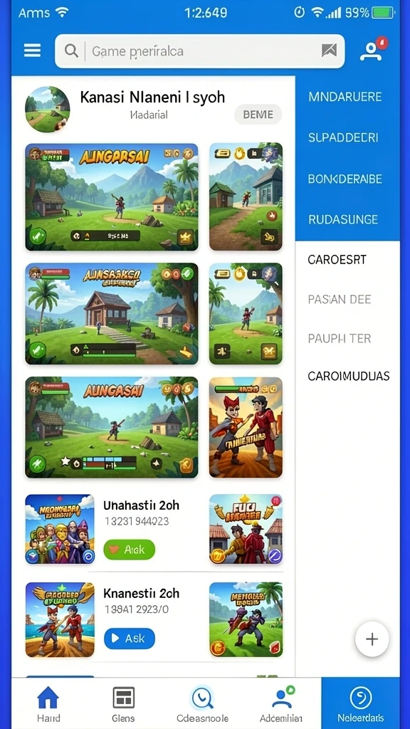 Tangkapan layar fitur permainan yang mendebarkan.
