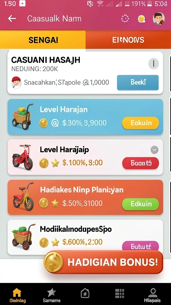 Fitur sosial untuk kompetisi dengan teman.
