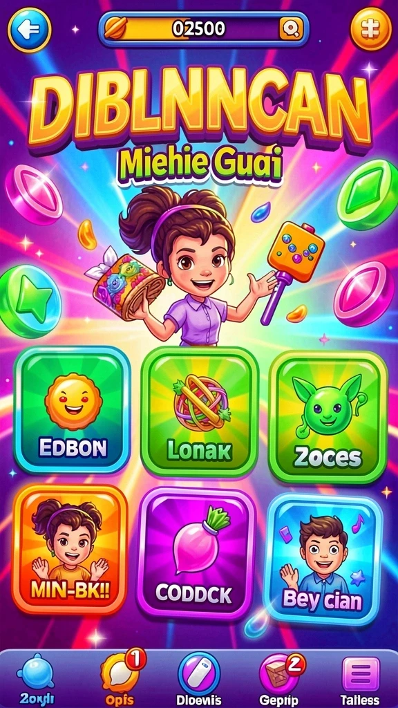 Grafis berwarna-warni yang membuat permainan semakin seru.