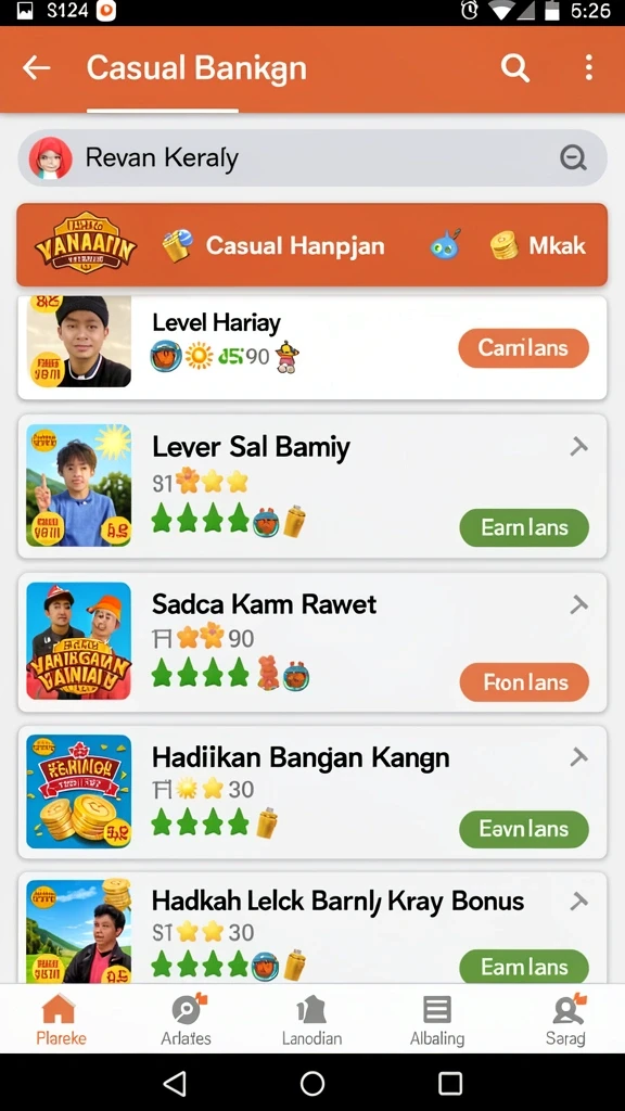 Tampilan antarmuka yang user-friendly.