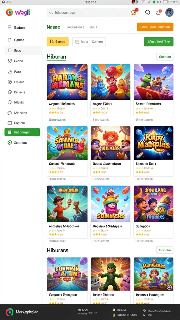 Tangkapan layar kedua menunjukkan pertarungan epik melawan monster.