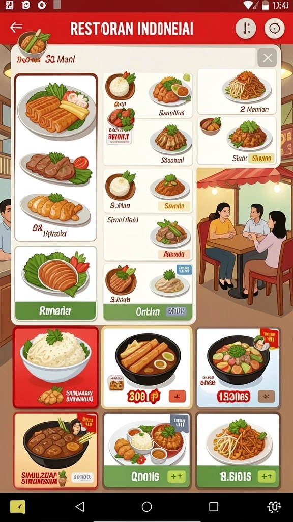 Tampilan antarmuka pengguna yang ramah dan modern.