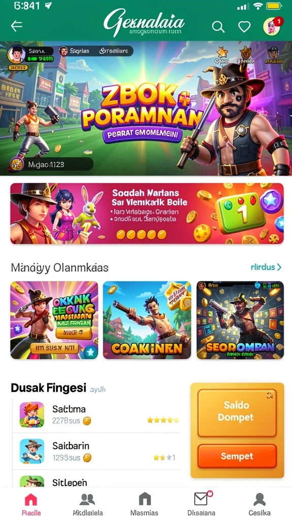 Screenshot menunjukkan karakter utama dalam aksi.