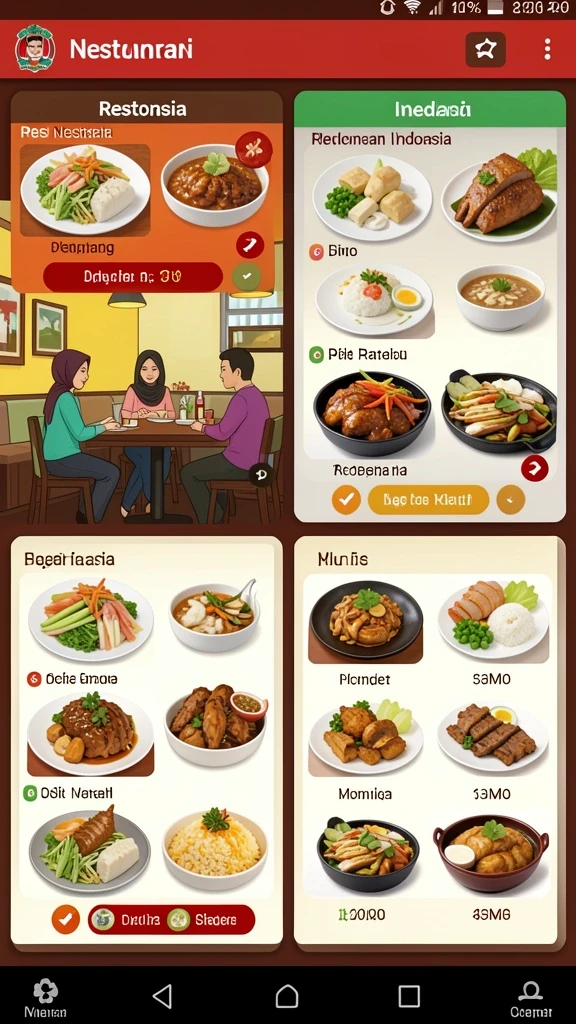 Tampilan awal yang menarik dan intuitif.