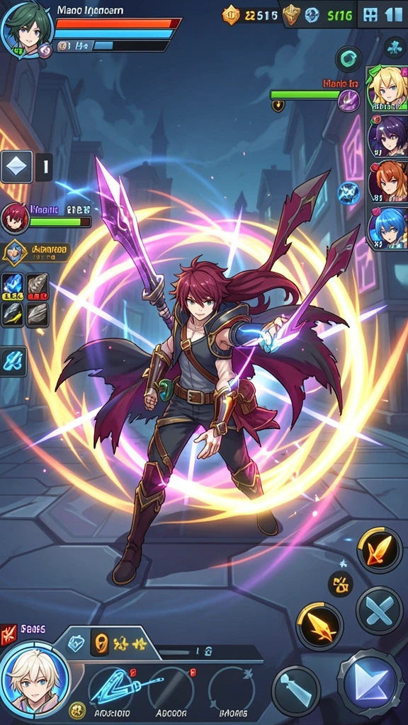 Screenshot menampilkan gameplay yang intens dan penuh aksi.