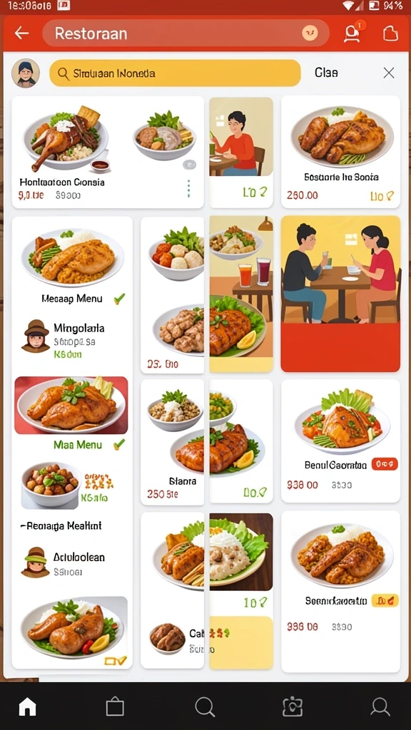 Tampilan antarmuka yang menarik dan user-friendly.