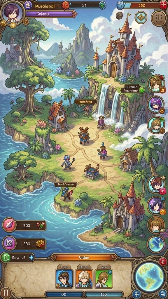 Screenshot menunjukkan interaksi dengan karakter lainnya dalam game.