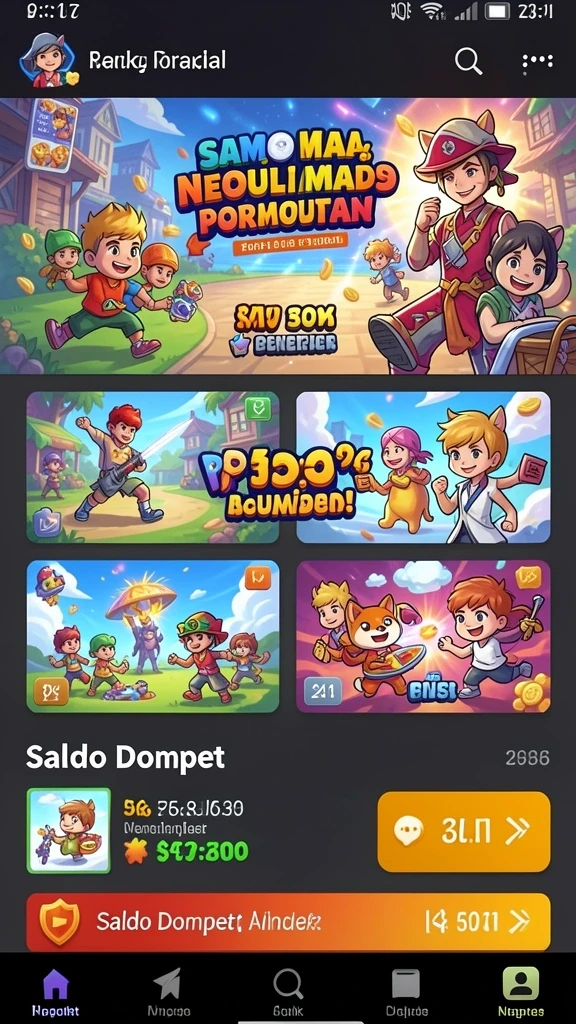 Antarmuka permainan yang mudah dipahami dan navigasi yang lancar.