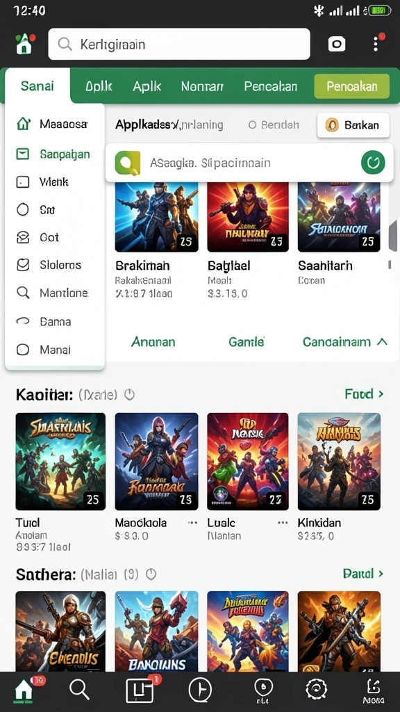 Tangkapan layar menunjukkan aksi seru di V98.